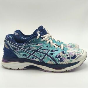 Asics Gel-Cumulus 18 Running‎ Shoes Womens Size 7.5 Blue Teal Purple Mesh T780N